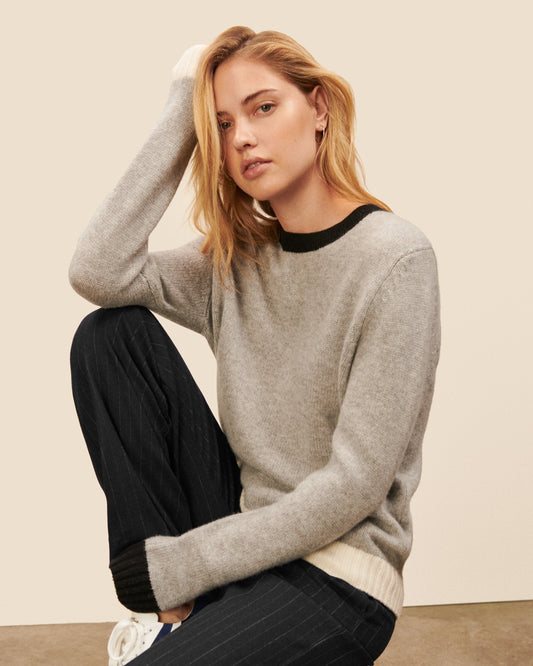 Pull Covent Garden - Gris chine chic Maison Sarah Lavoine Gris Chine Laine   1