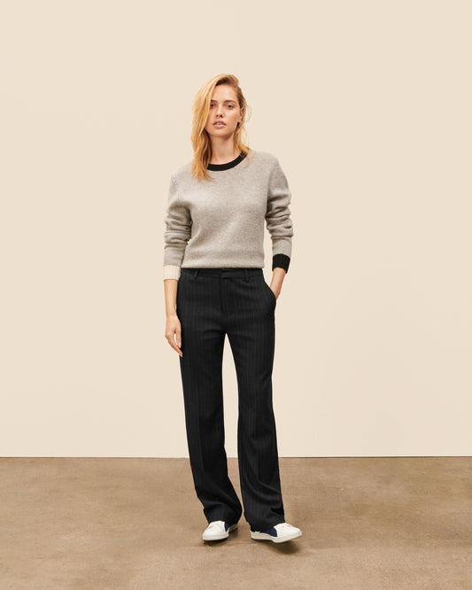 Pantalon Costume Sevigne - Noir fluide, chic Maison Sarah Lavoine Noir Viscose   1