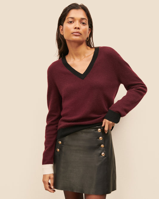 Jupe Edimbourg - Noir chic, fluide Maison Sarah Lavoine Noir Cuir   1