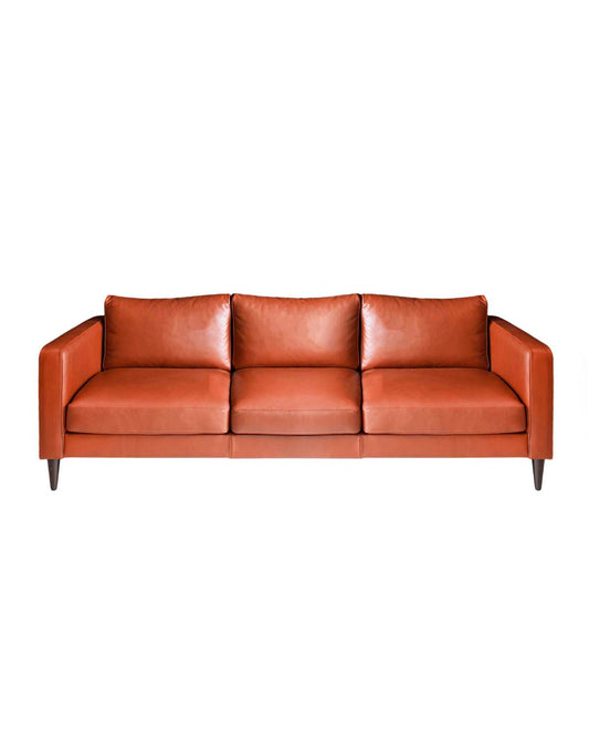 Canapé Noa - Cuir design Maison Sarah Lavoine Blanc Coton 230 cm 75 cm 1