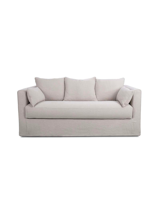 Canapé-lit Box - Beige design Maison Sarah Lavoine Beige Lin 207 cm 91 cm 1