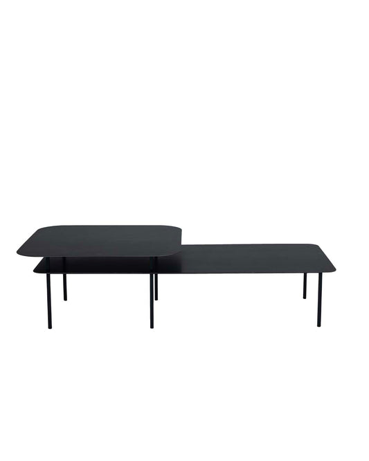 Table Basse Tokyo Décalée - Noir design Maison Sarah Lavoine Noir Acier Ciré 150 cm 40 cm 1