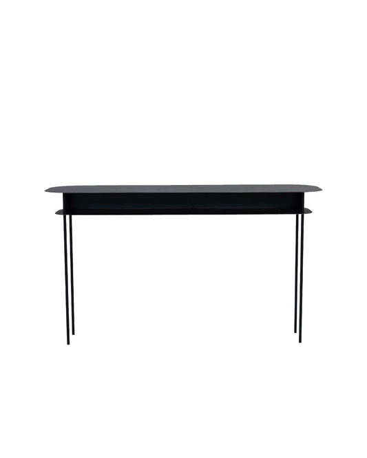 Console Tokyo - Noir design Maison Sarah Lavoine Noir Acier Ciré 150 cm 85 cm 1