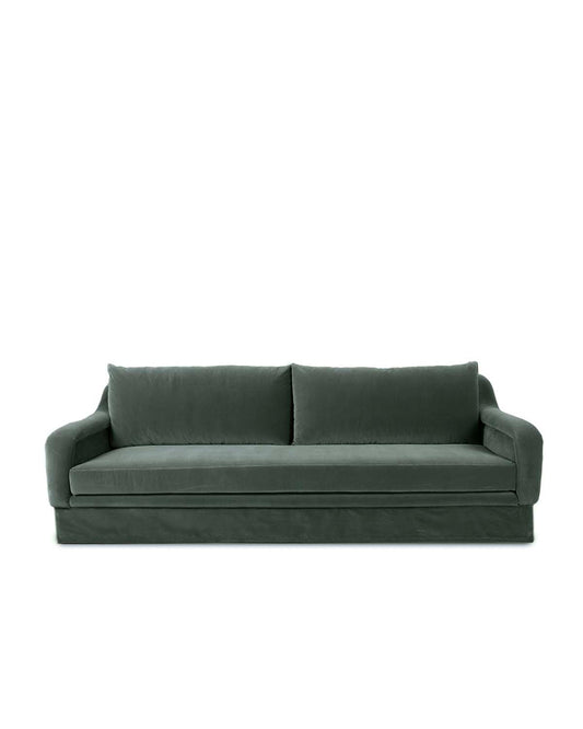Canapé Yasmine - Kaki design Maison Sarah Lavoine Kaki Velours 270 cm 88 cm 1