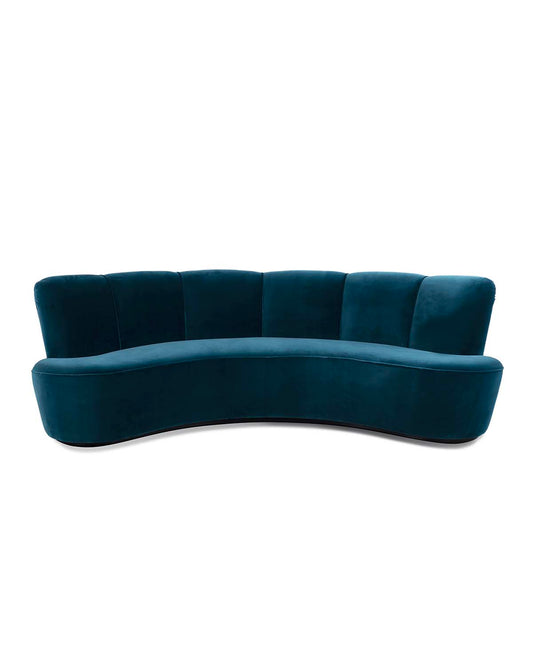 Canapé Sarah - Bleu design Maison Sarah Lavoine Bleu Velours 210 cm 77 cm 1