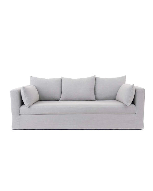 Canapé Box - Gris clair design Maison Sarah Lavoine Gris clair Lin 300 cm 85 cm 1