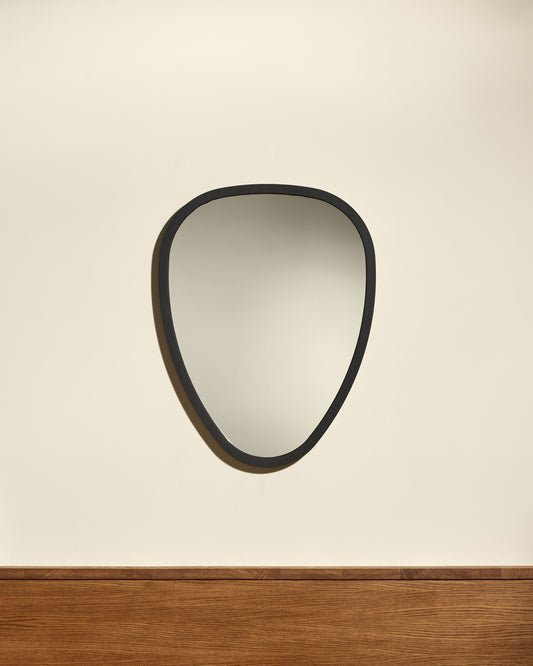 Miroir Ovo - Noir design Maison Sarah Lavoine Noir Chêne 57 cm 75 cm 1