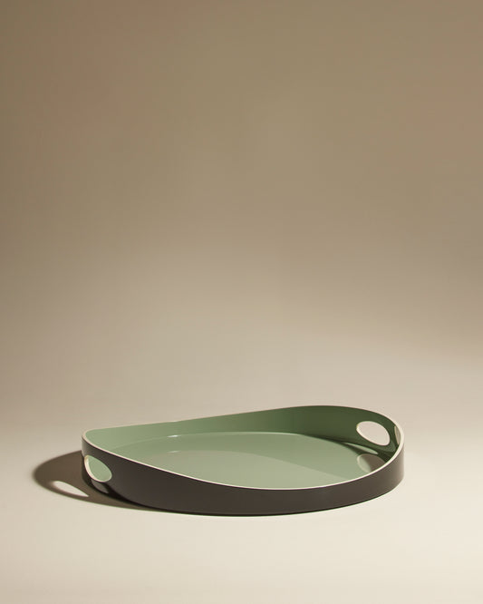 Plateau Basile - Pousse de Tilleul design Maison Sarah Lavoine Pousse de Tilleul Bois laqué   1