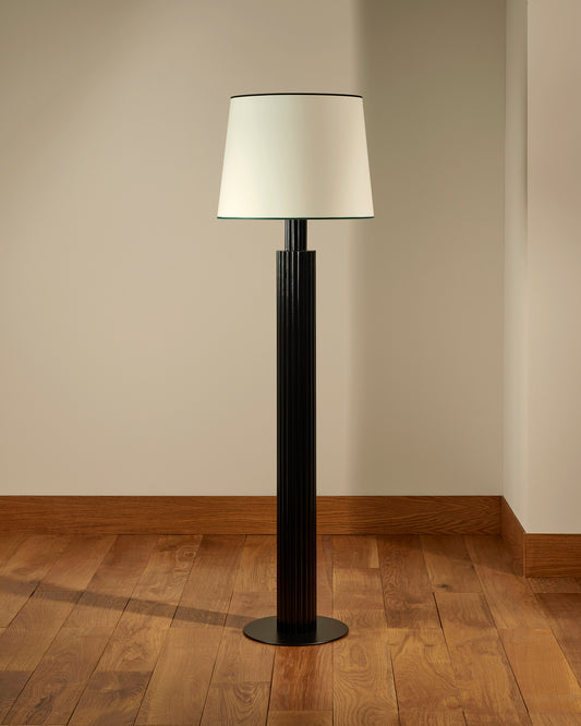 Lampadaire Riviera - Noir design Maison Sarah Lavoine Noir Rotin  155 cm 1