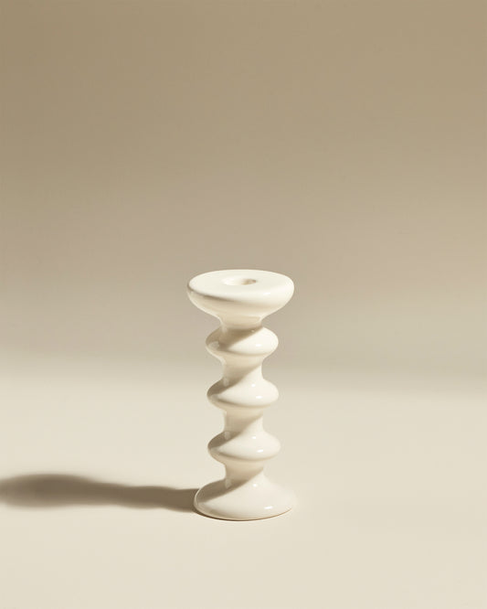 Bougeoir Slave - Jasmin design Maison Sarah Lavoine Jasmin Céramique  20 cm 1