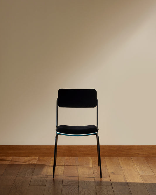 Chaise Double Jeu - Bleu Sarah design Maison Sarah Lavoine Bleu Sarah Velours 45 cm 85 cm 1