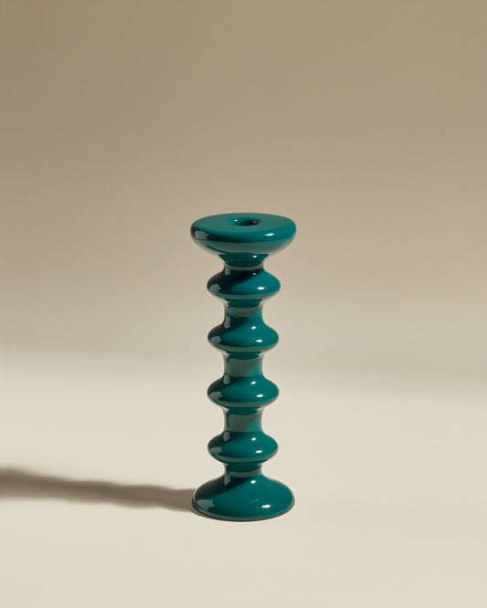 Bougeoir Slave - Bleu Sarah design Maison Sarah Lavoine Bleu Sarah Céramique  25 cm 1