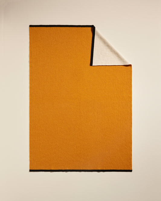 Plaid Double Jeu - Ocre luxe Maison Sarah Lavoine Ocre Laine 170 cm 130 cm 1