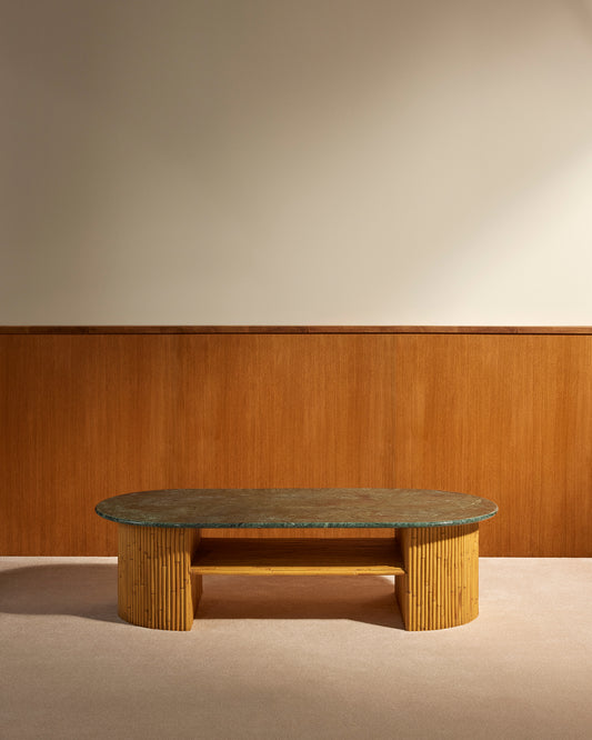 Table basse Riviera - Vert design Maison Sarah Lavoine Vert Marbre 144 cm 40 cm 1