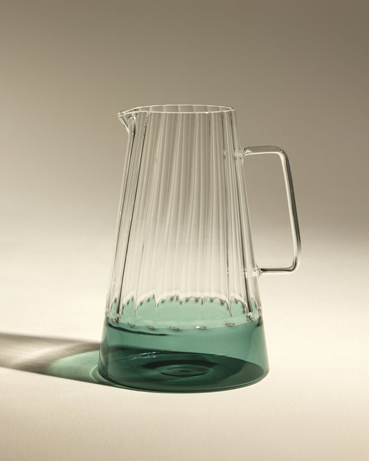 Carafe Eclat - Bleu Sarah design Maison Sarah Lavoine Bleu Sarah Verre  20 cm 1