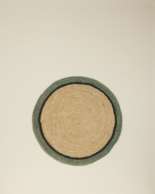 Set de table Globe - Naturel / Céladon design Maison Sarah Lavoine Naturel / Céladon Raphia   1