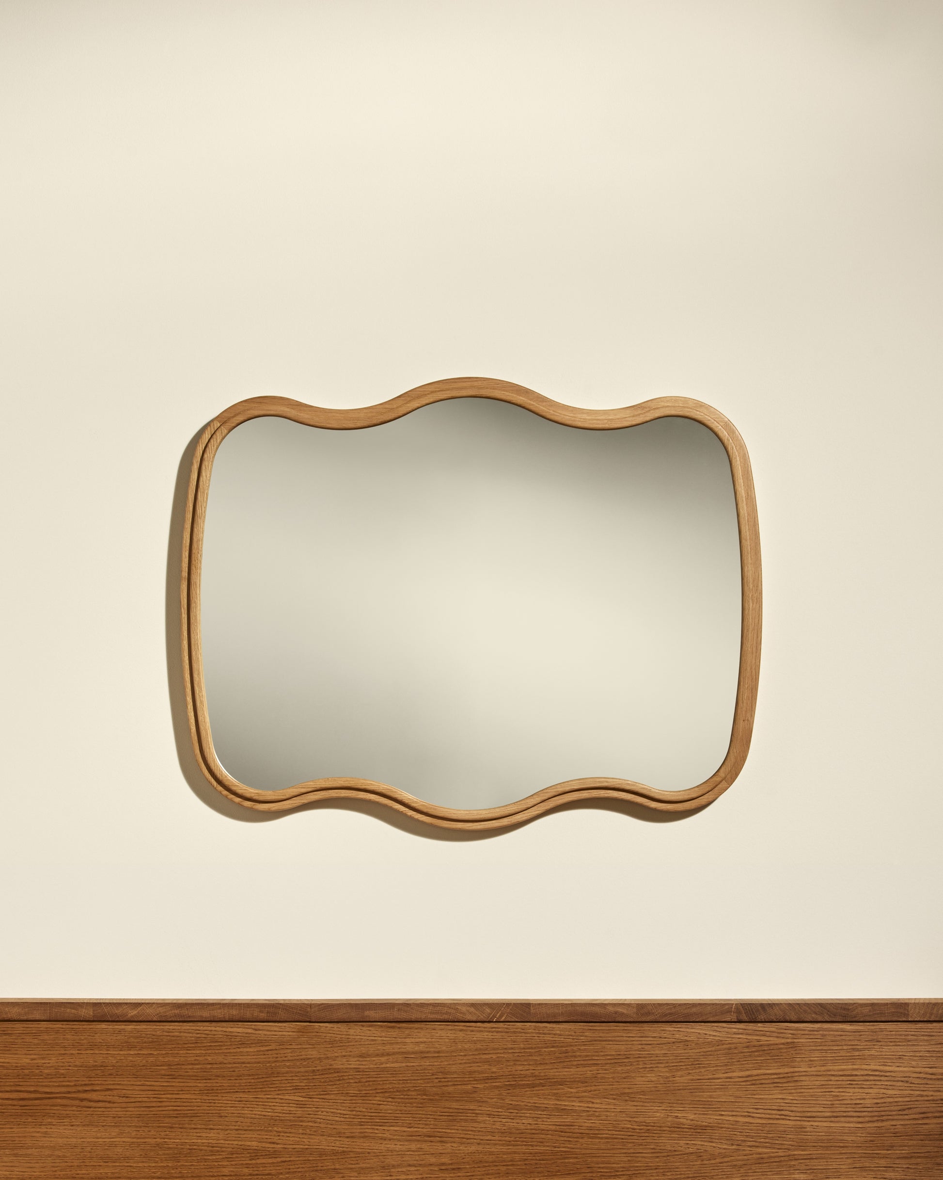 Miroir Noto 3 Vagues - Chêne design Maison Sarah Lavoine Chêne Chêne 70 cm 90 cm 1