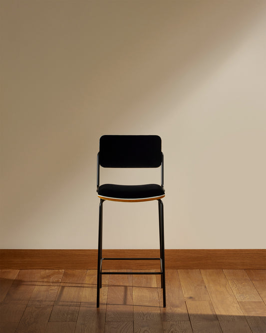 Chaise Ilot Double Jeu - Ocre design Maison Sarah Lavoine Ocre Velours 42 cm 95 cm 1