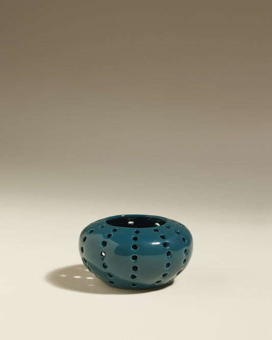 Photophore Oursin - Bleu Sarah design Maison Sarah Lavoine Bleu Sarah Verre  5 cm 1