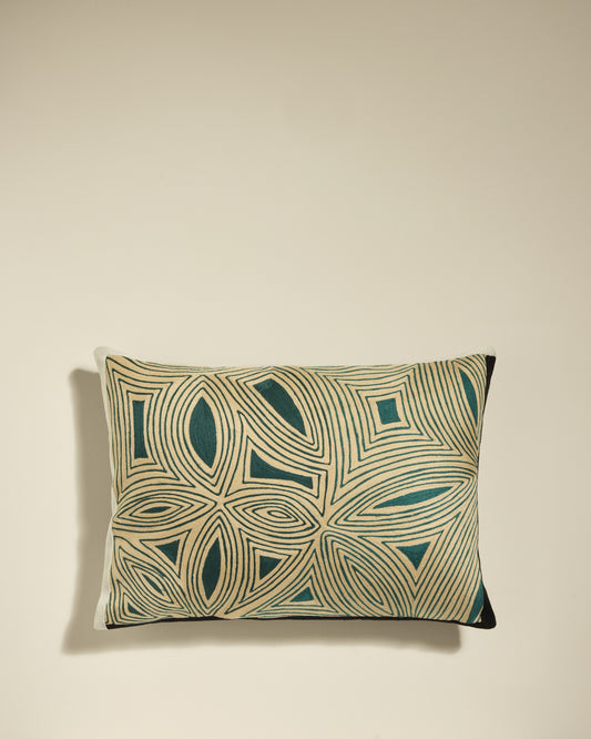 Coussin Sombra - Bleu Sarah design Maison Sarah Lavoine Bleu Sarah Coton 55 cm 40 cm 1