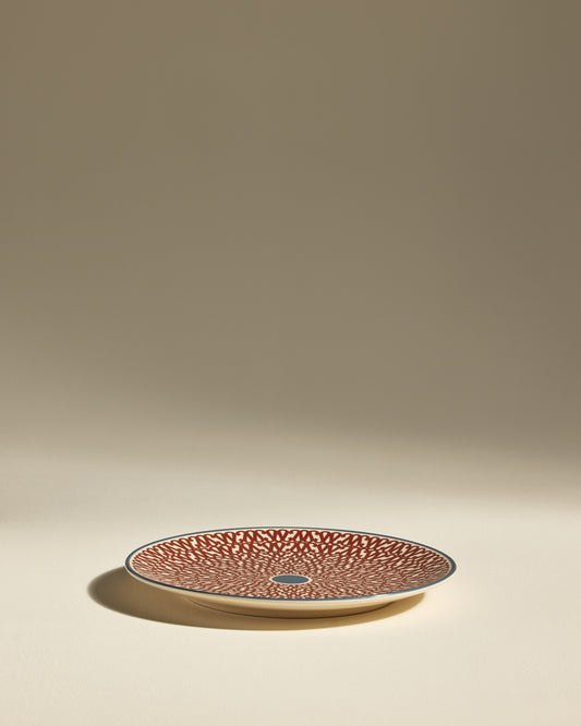 Assiette plate Sarah - Carmin design moderne Maison Sarah Lavoine Carmin Céramique   1