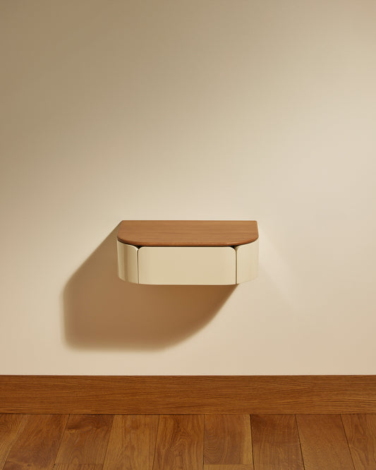 Console murale Equilibre - Ecru design Maison Sarah Lavoine Ecru Chêne  45 cm 13 cm 1
