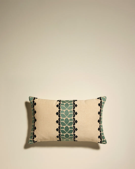 Coussin Flore - Amazonite design Maison Sarah Lavoine Amazonite Coton  50 cm 30 cm 1