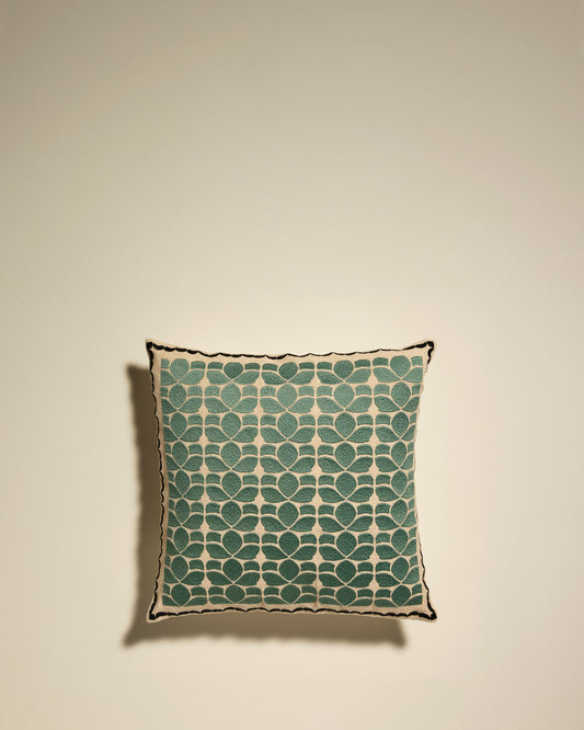 Coussin Flore - Amazonite design Maison Sarah Lavoine Amazonite Coton  42 cm 42 cm 1