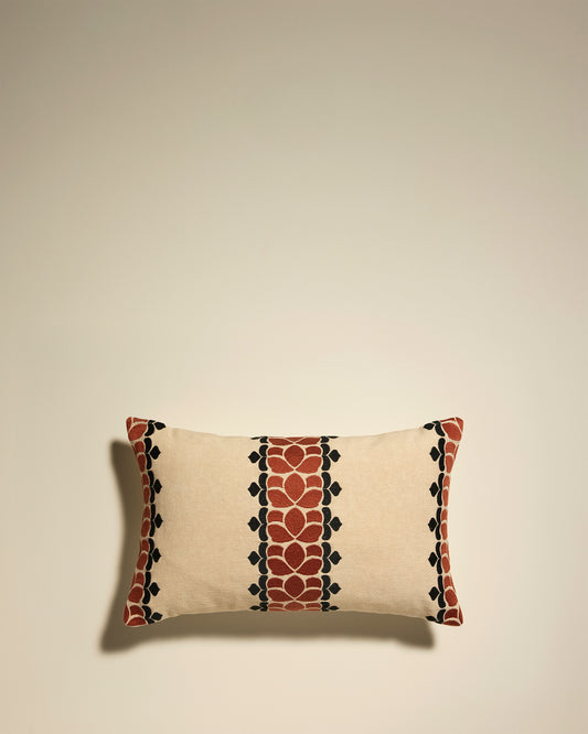 Coussin Flore - Terracotta design Maison Sarah Lavoine Terracotta Coton  50 cm 30 cm 1