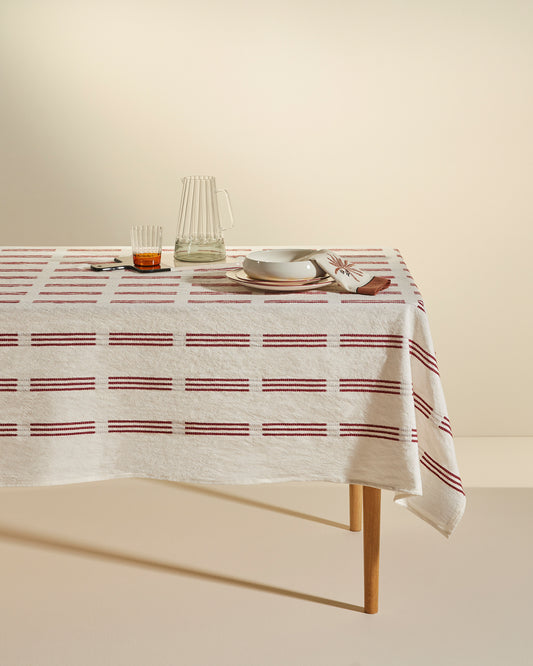 Nappe Rideau Escale - Terracotta haut de gamme Maison Sarah Lavoine Terracotta Coton  350 cm 175 cm 1