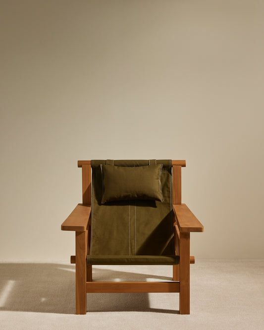 Fauteuil Graney - Safari design Maison Sarah Lavoine Safari Teak  90 cm 83 cm 1