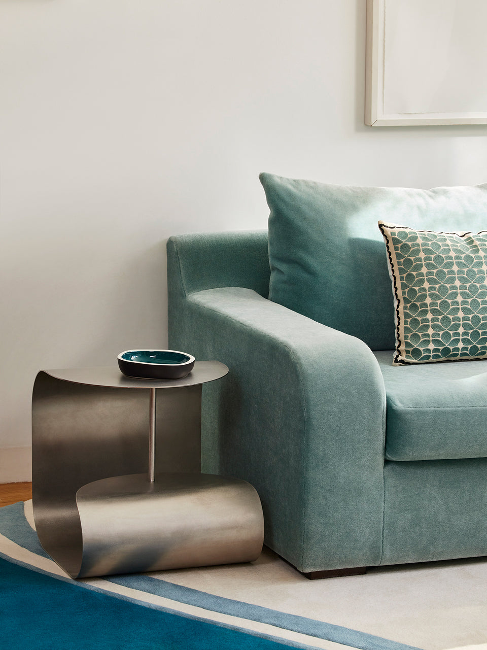 Vide Poche Sicilia - Bleu Sarah design Maison Sarah Lavoine Bleu Sarah  25 cm 25 cm 3