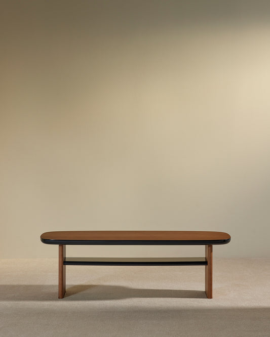 Banc Equilibre - Noir design Maison Sarah Lavoine Noir Chêne  140 cm 45 cm 1