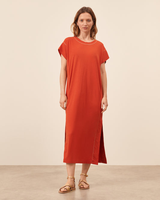 Robe Paros - Terracotta chic Maison Sarah Lavoine Terracotta Coton    1